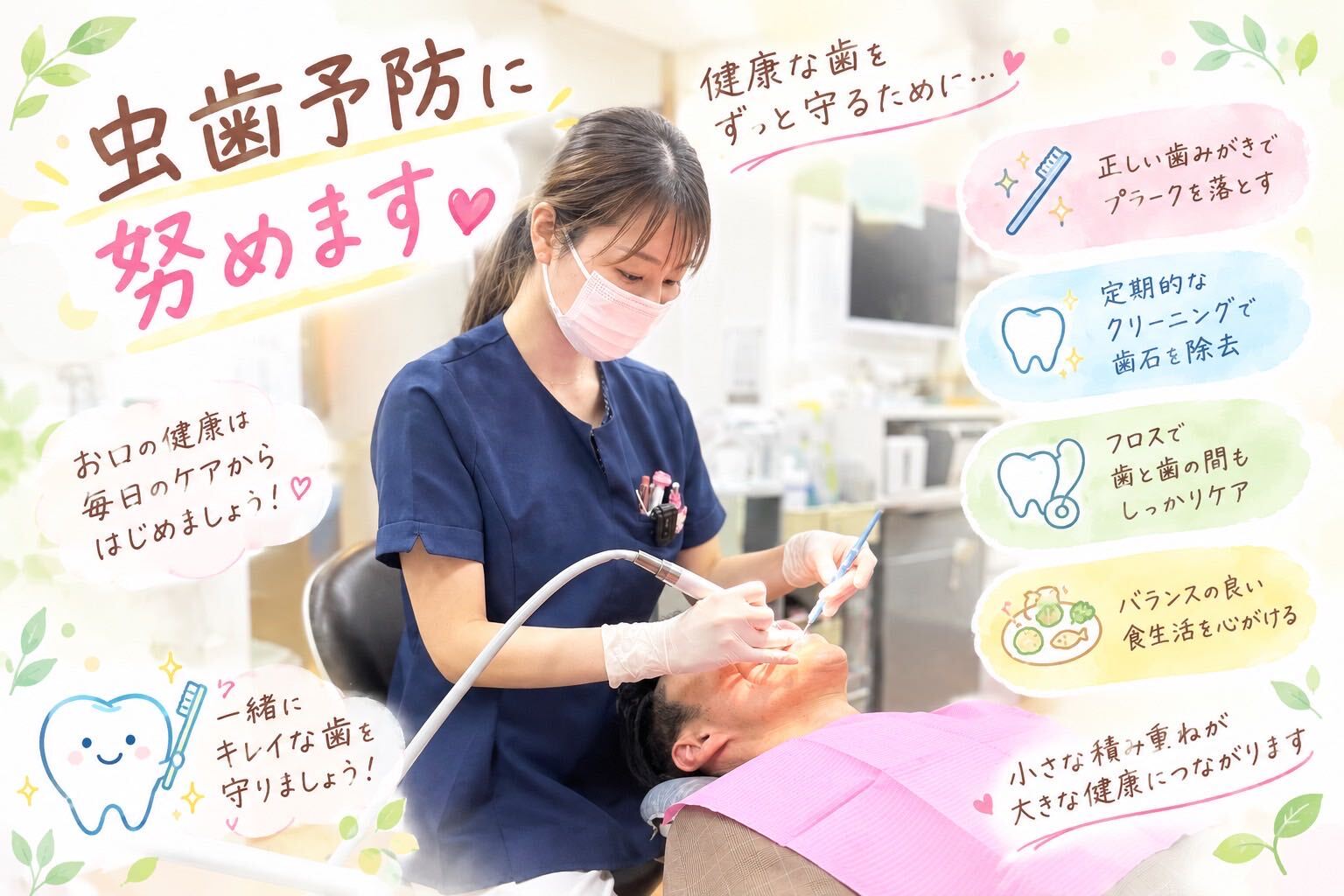 虫歯予防において、すべき事